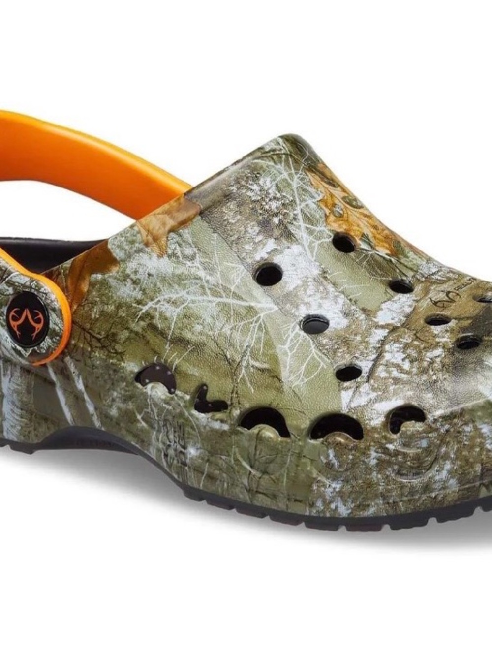 CROCS Realtree Camo Green and Orange Classic Clog